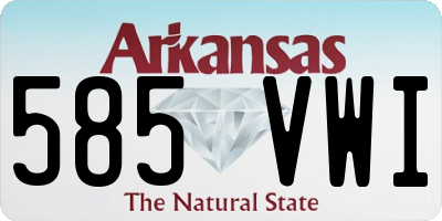 AR license plate 585VWI