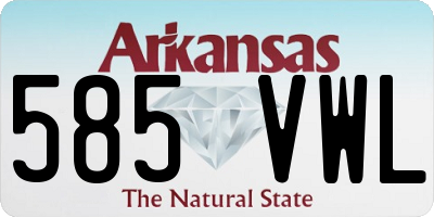 AR license plate 585VWL