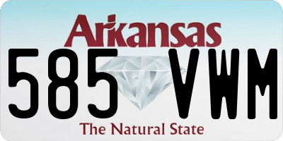 AR license plate 585VWM