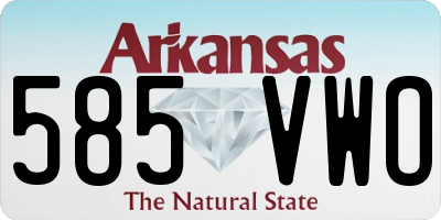 AR license plate 585VWO