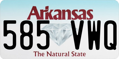 AR license plate 585VWQ