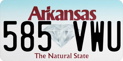 AR license plate 585VWU
