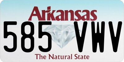 AR license plate 585VWV