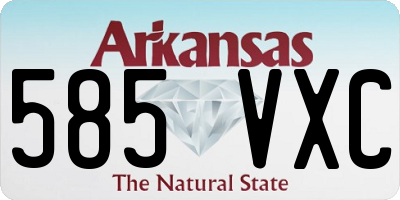 AR license plate 585VXC