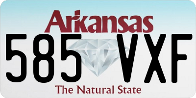 AR license plate 585VXF