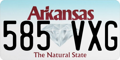AR license plate 585VXG