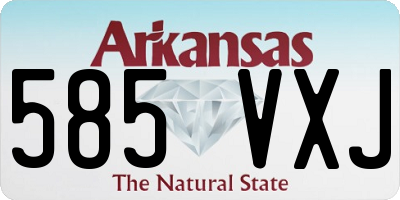 AR license plate 585VXJ