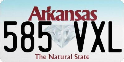 AR license plate 585VXL