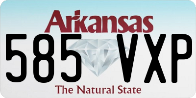AR license plate 585VXP