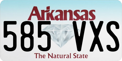 AR license plate 585VXS