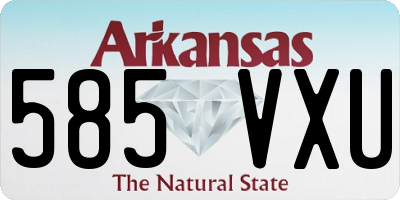 AR license plate 585VXU