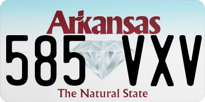 AR license plate 585VXV