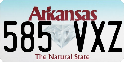 AR license plate 585VXZ