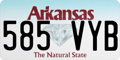 AR license plate 585VYB