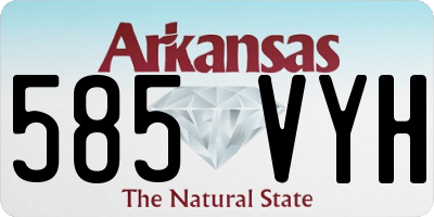 AR license plate 585VYH