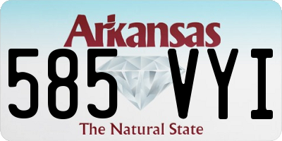 AR license plate 585VYI