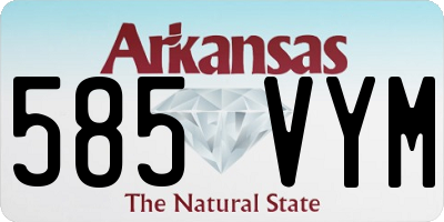AR license plate 585VYM