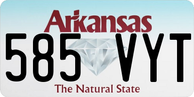 AR license plate 585VYT