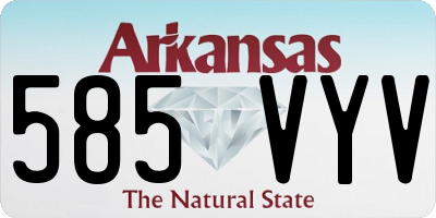AR license plate 585VYV