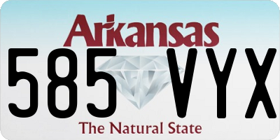AR license plate 585VYX