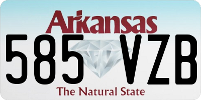 AR license plate 585VZB