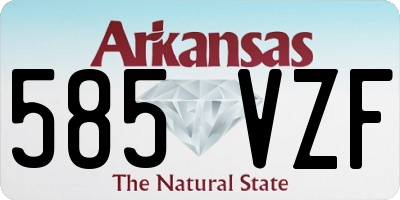 AR license plate 585VZF