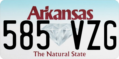 AR license plate 585VZG