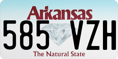 AR license plate 585VZH