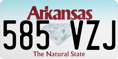 AR license plate 585VZJ