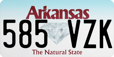AR license plate 585VZK