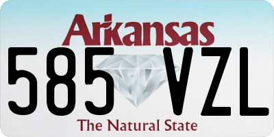 AR license plate 585VZL