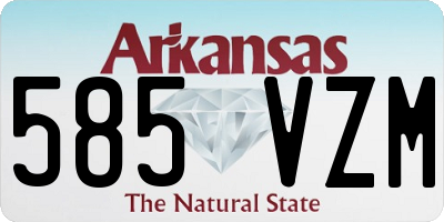 AR license plate 585VZM