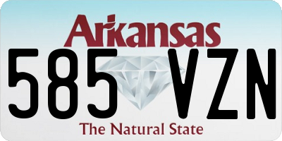 AR license plate 585VZN