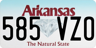 AR license plate 585VZO