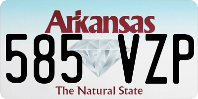 AR license plate 585VZP
