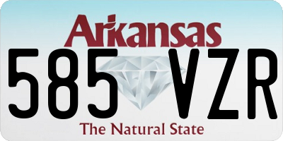 AR license plate 585VZR