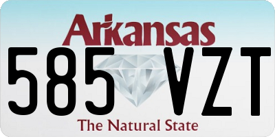 AR license plate 585VZT