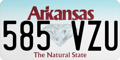 AR license plate 585VZU