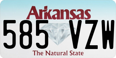 AR license plate 585VZW