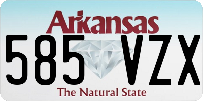 AR license plate 585VZX