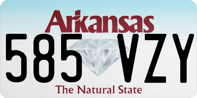 AR license plate 585VZY