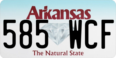 AR license plate 585WCF