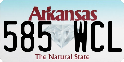 AR license plate 585WCL