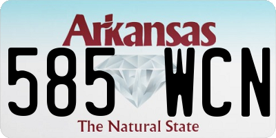 AR license plate 585WCN