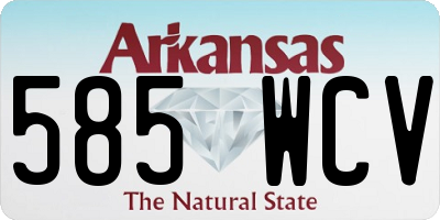 AR license plate 585WCV