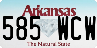 AR license plate 585WCW