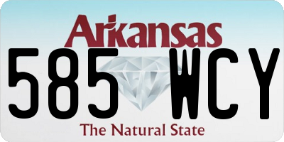 AR license plate 585WCY