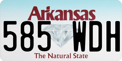 AR license plate 585WDH