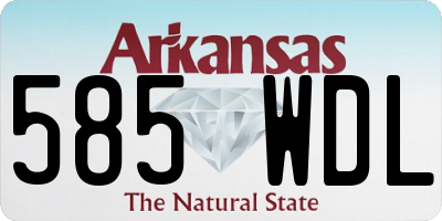 AR license plate 585WDL