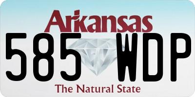 AR license plate 585WDP